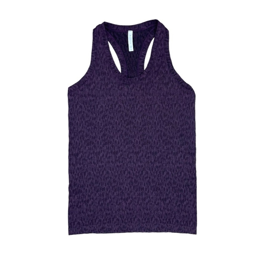 Athleta Momentum Tank‎ Women’s Size Medium Purple Camo Seamless